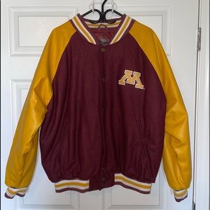 Vintage Minnesota Gophers Varsity Bomber Jacket